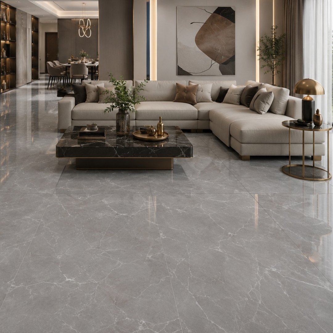 AL En Mika Grey Marble & Stone Bathroom Tiles - My Home Studio